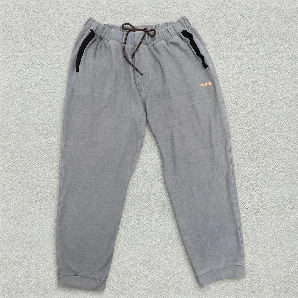 Copper Fit Mens XL Gray Fleece Joggers Sweatpants Zip Pockets Athletic Cuffed